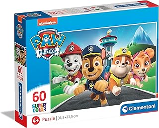 Clementoni - 26114 - Supercolor Puzzle - Paw Patrol - 60 Pieces, Jigsaw For Kids Age 5, Cartoon, Made In Italy