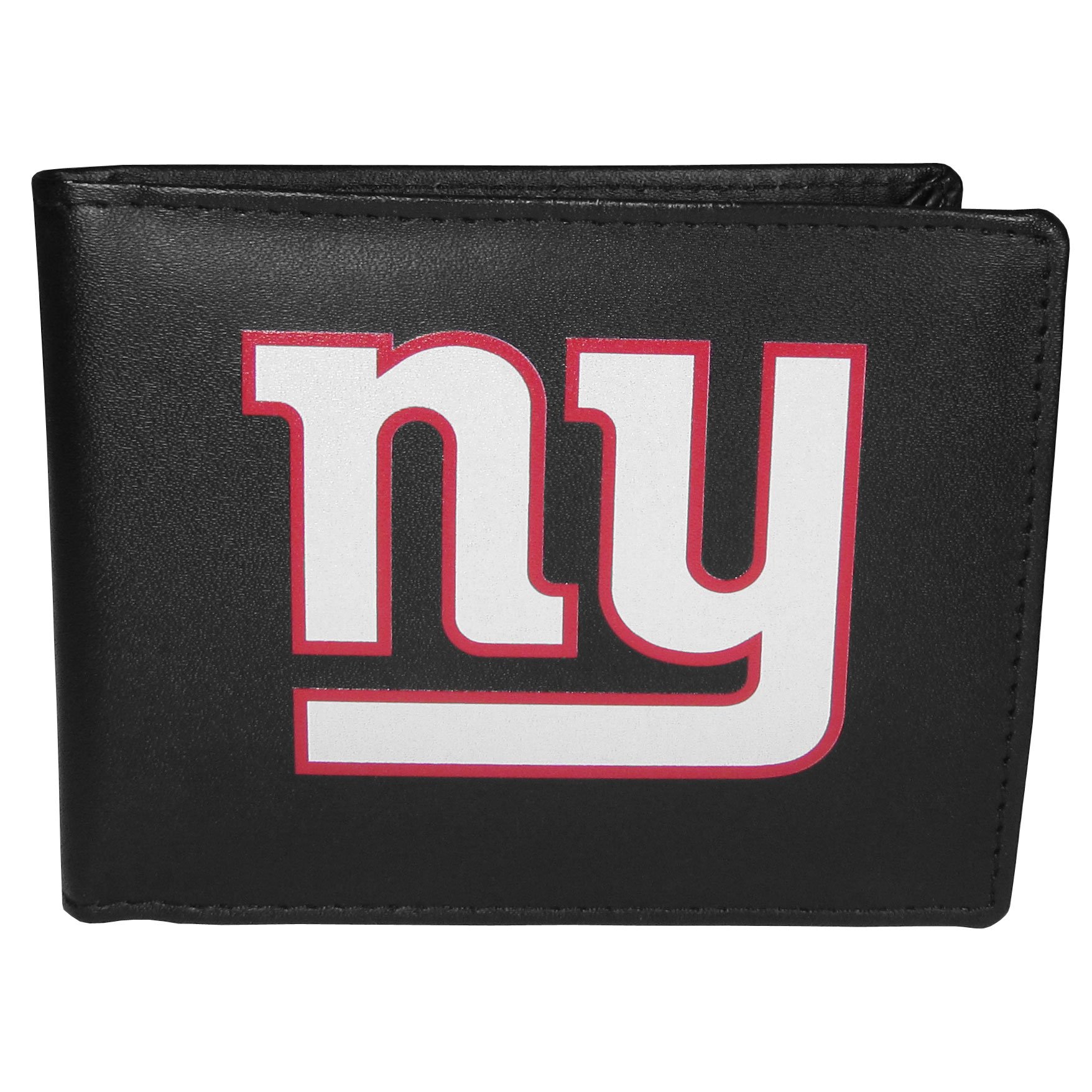 Siskiyou Sports NFL Mens New York Giants Bi-fold Wallet Large Logo One Size Black