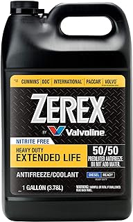 Zerex Extended Life Nitrite Free, Heavy Duty (HD) 50/50 Ready-to-Use Antifreeze/Coolant 1 GA