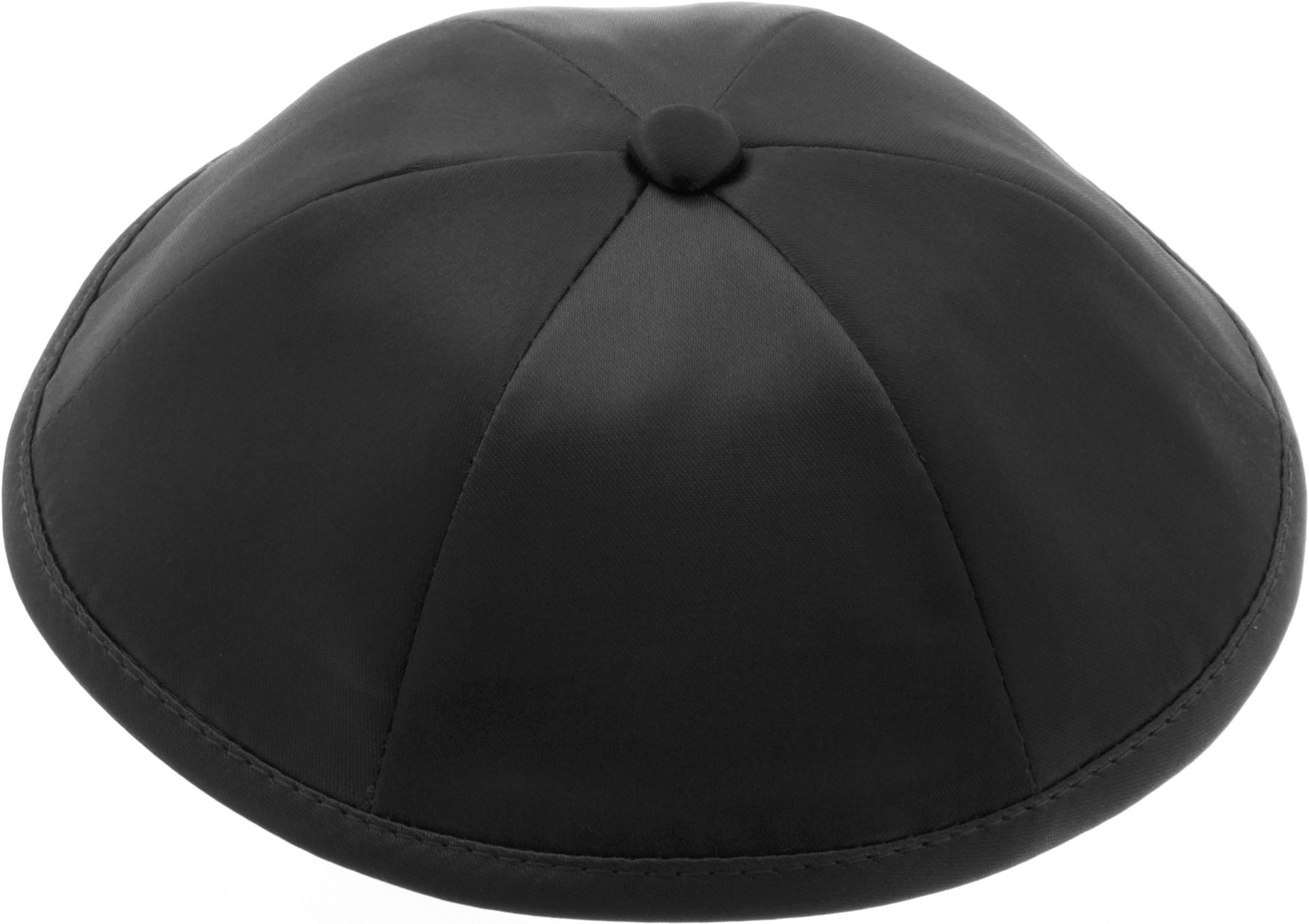 Plain Satin Kippah with 6 Sections