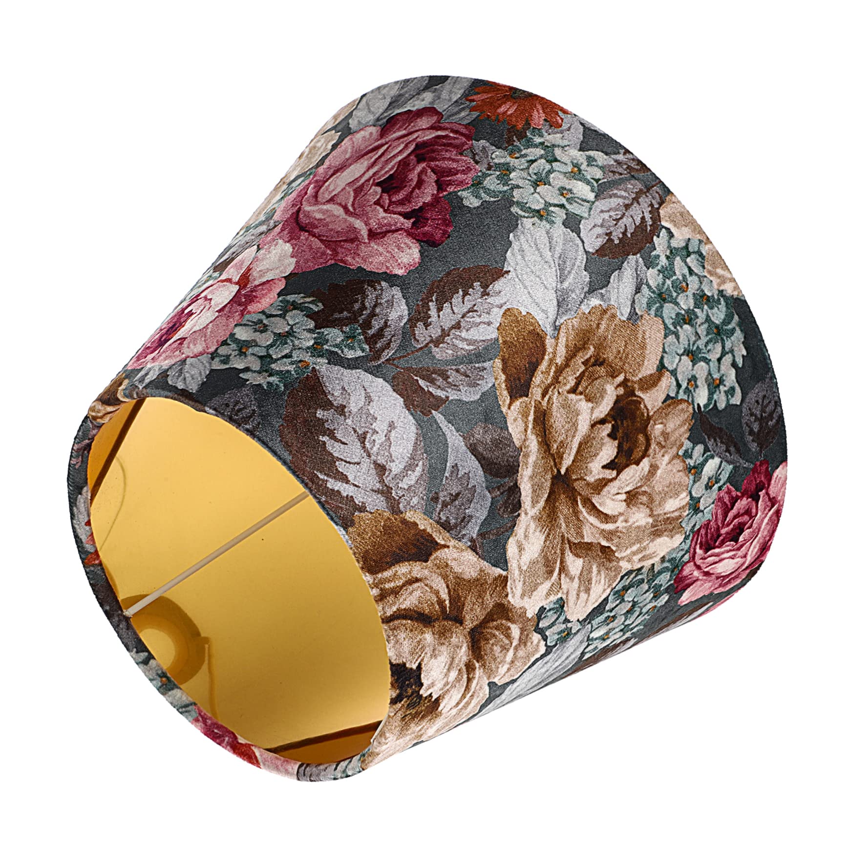 Dekorativer E27 Stoff Blumenmuster Lampenschirm mit für Zuhause