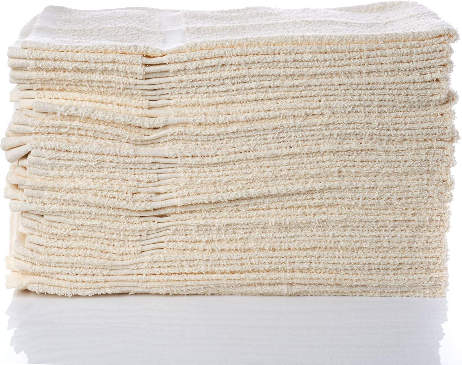 SIMPLI-Magic Cotton Hand Towels 16"x27" (12 Pack) – Soft Towels for Bathroom, Kitchen, Salon & Gym (Beige)