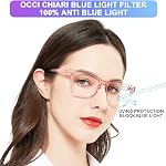 OCCI CHIARI Reading Glasses for Women Blue Light Blocking Readers with Spring Hinges 1.0 1.25 1.5 to 6.0