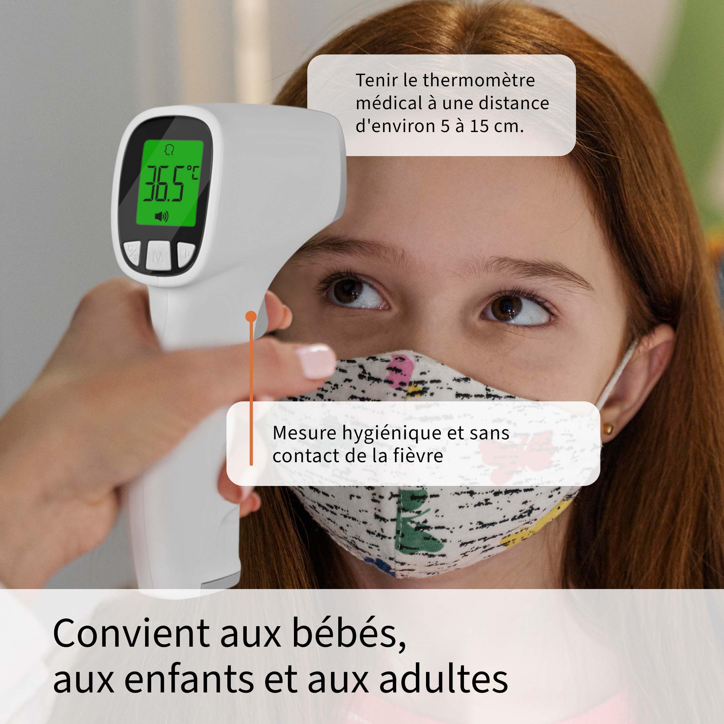 Thermomètre Frontal Infrarouge + Oxymètre De Pouls - Pack Santé Précis