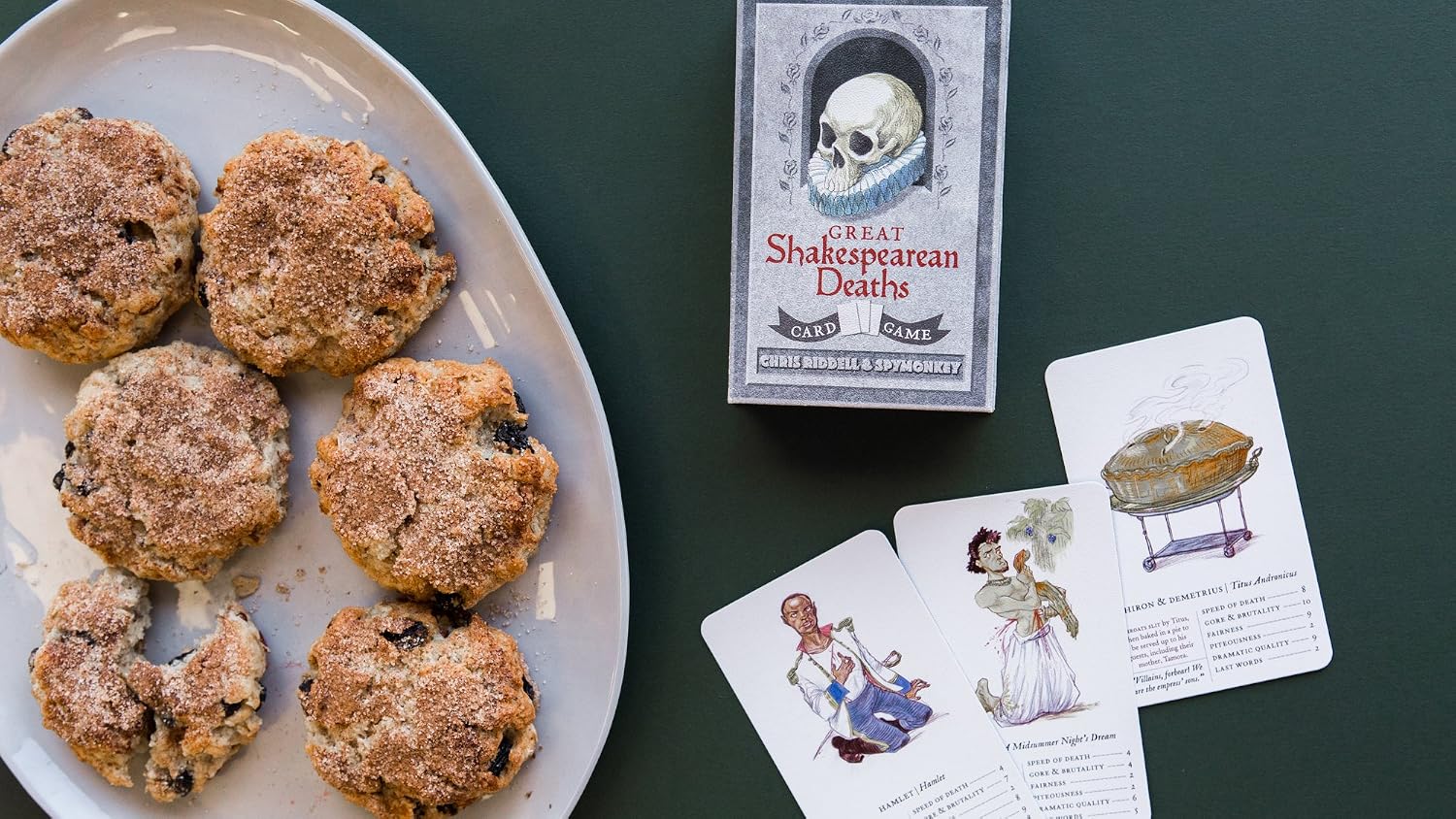 Chronicle Books Great Shakespearean Deaths Card Game (William Shakespeare Game, Funny Shakespeare Gifts, Gifts for English Professors) image 2