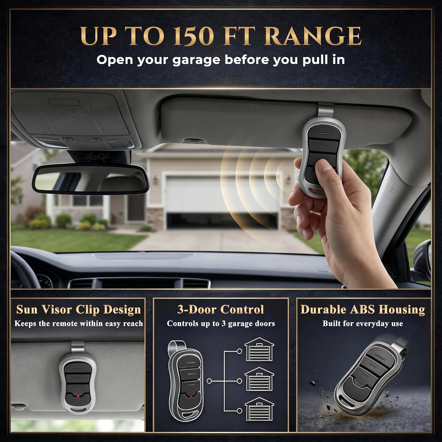 2 Replacement for Genie & Overhead Door Garage Door Opener Remote G3T-R G3T-BX G3T-A, Only Compatible with All Intellicode Genie Overhead Garage Openers from 1995