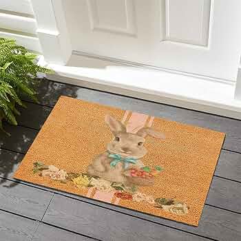 ラグ・カーペット WARMGREY TAIL BUNNY BUNNY DOORMAT BUNNY BUNNY RUG 140x45 – warmgreytail