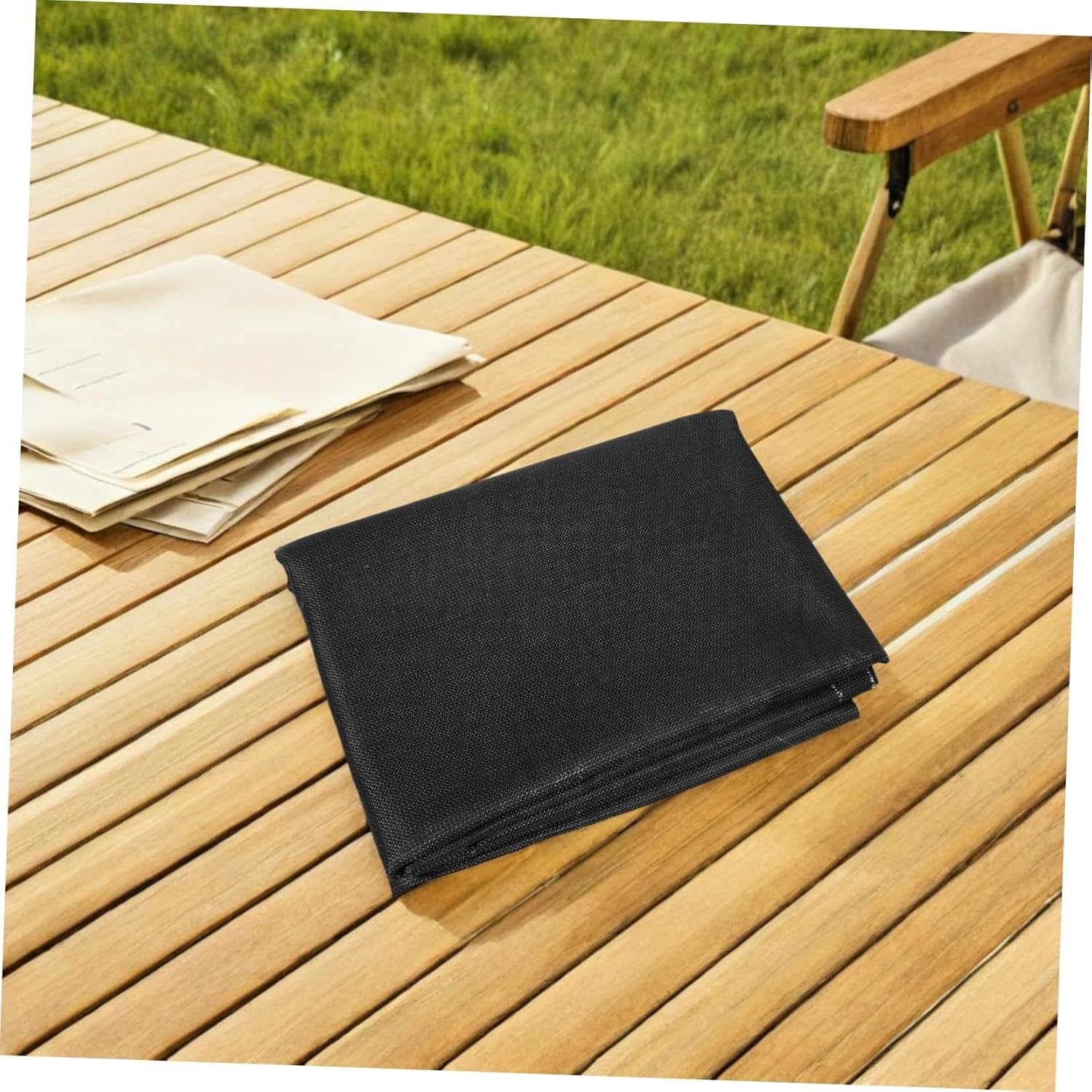 Mikikit Outdoor Grill Mat Double Sided Fireproof BBQ Mat for Gas Electric Grills Fire Pit Patio Deck Protection Easy to Clean Heat Resistant Durable
