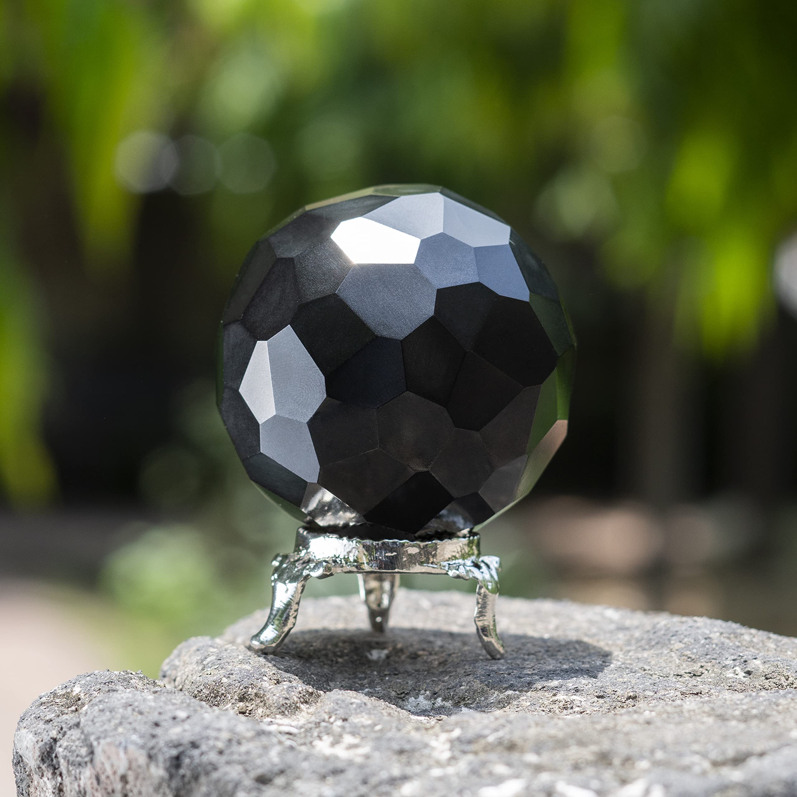 Amazon.co.jp: Crocon 50mm ブラック トルマリン ダイヤモンド カット