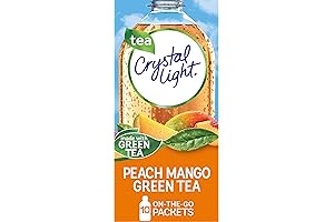 Crystal Light Sugar-Free Peach Mango Green Tea Powdered Drink Mix To-Go Packets
