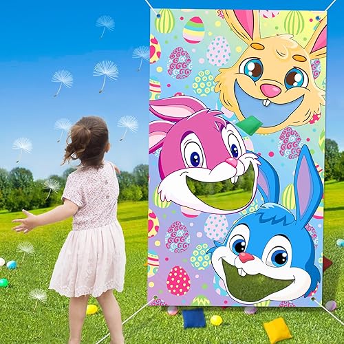 Juegos de Pascua, juegos de lanzamiento de bolsas de frijoles de Pascua, juegos de Pascua al aire libre, recuerdos de fiesta de Pascua para niños, disponible en Yaxa Venezuela