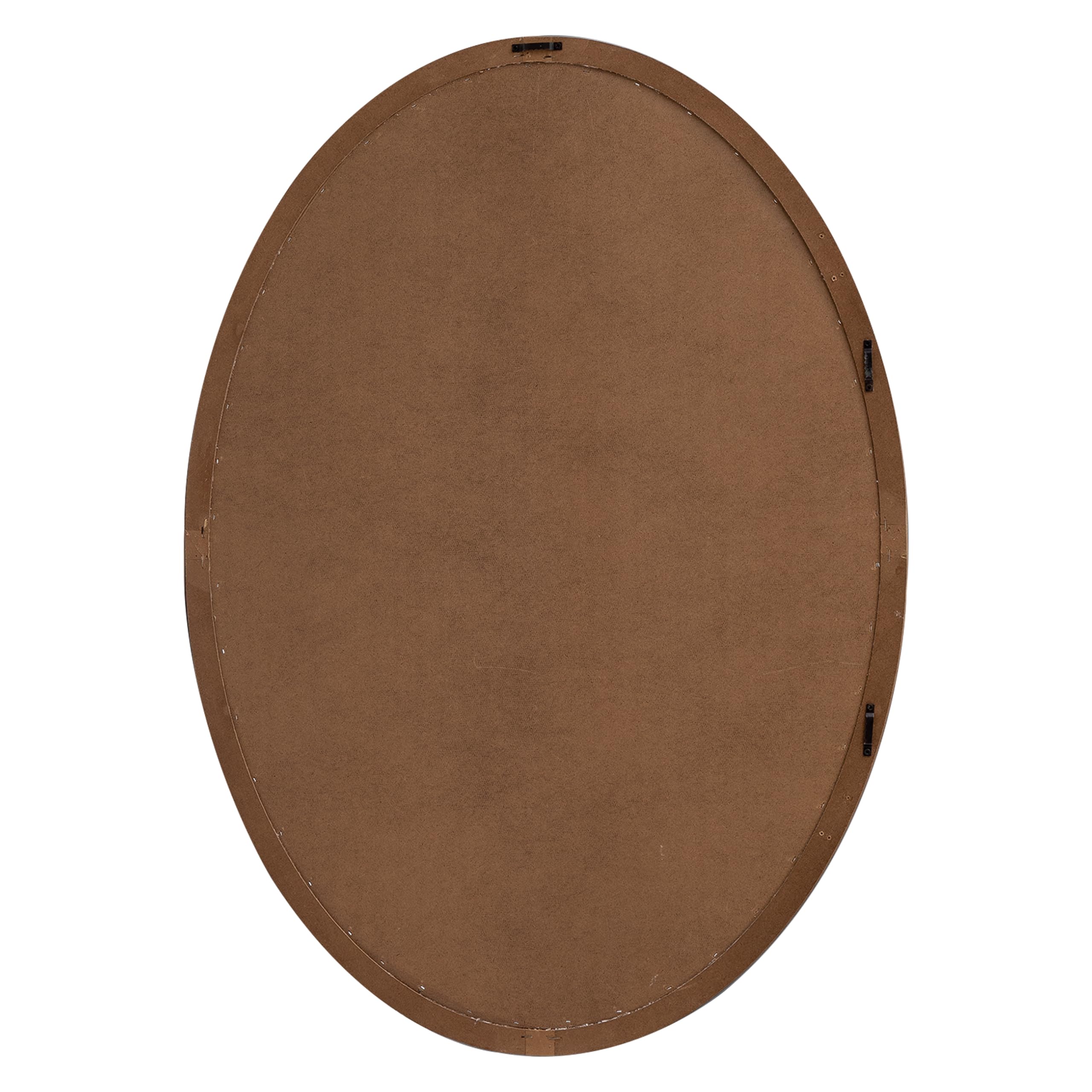 SOFE Große, ovale Pinnwand, Bauernhaus-Stoff-Pinnwände, 83 x 61 cm | Wandmontierte dekorative Sichttafel für Büro, Zuhause, Büro, Schule, mit Nadeln, braun, vertikal/horizontal