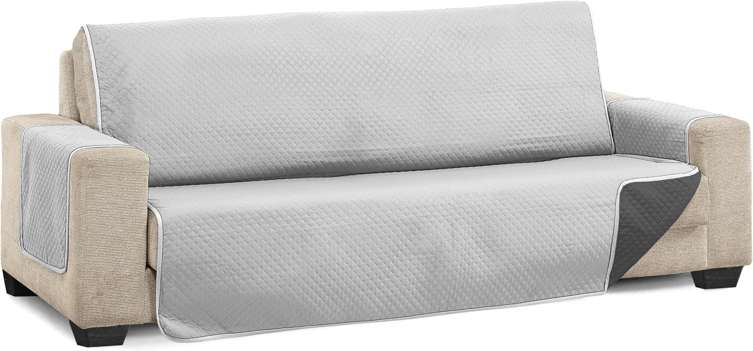 Diamond 2 Seater Sofa Cover - Grey/Anthracite