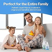 Vista 11 de Refresh Liquid Wipe: Espuma de papel higiénico (espuma sensible para la piel, 1.69 onzas líquidas), 1 paquete de 1
