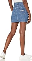 Vista 2 de Tommy Hilfiger Falda corta para mujer, minifaldas de jean