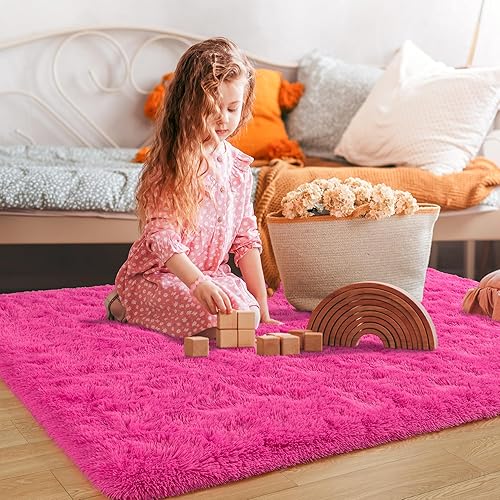 Miniatura 5 de Tepook Alfombra súper suave y esponjosa para dormitorio, alfombra moderna y lanuda para niños, para sala de estar, habitación de bebé, decoración