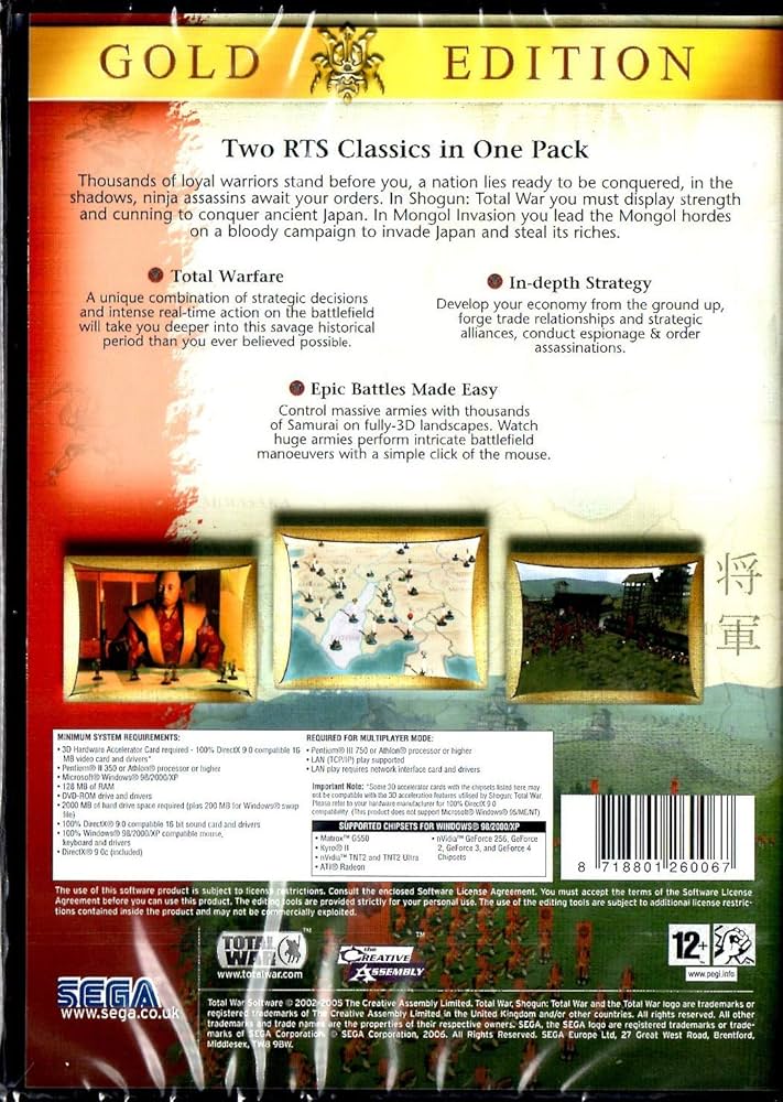 ショーグントータルウォー ゴールドエディション 日本語版 Windows ショーグントータルウォー ゴールドエディション 日本語版