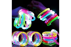 24PCS LED GLOW BRACELETS: Light Up Party Supplies for All Ages
