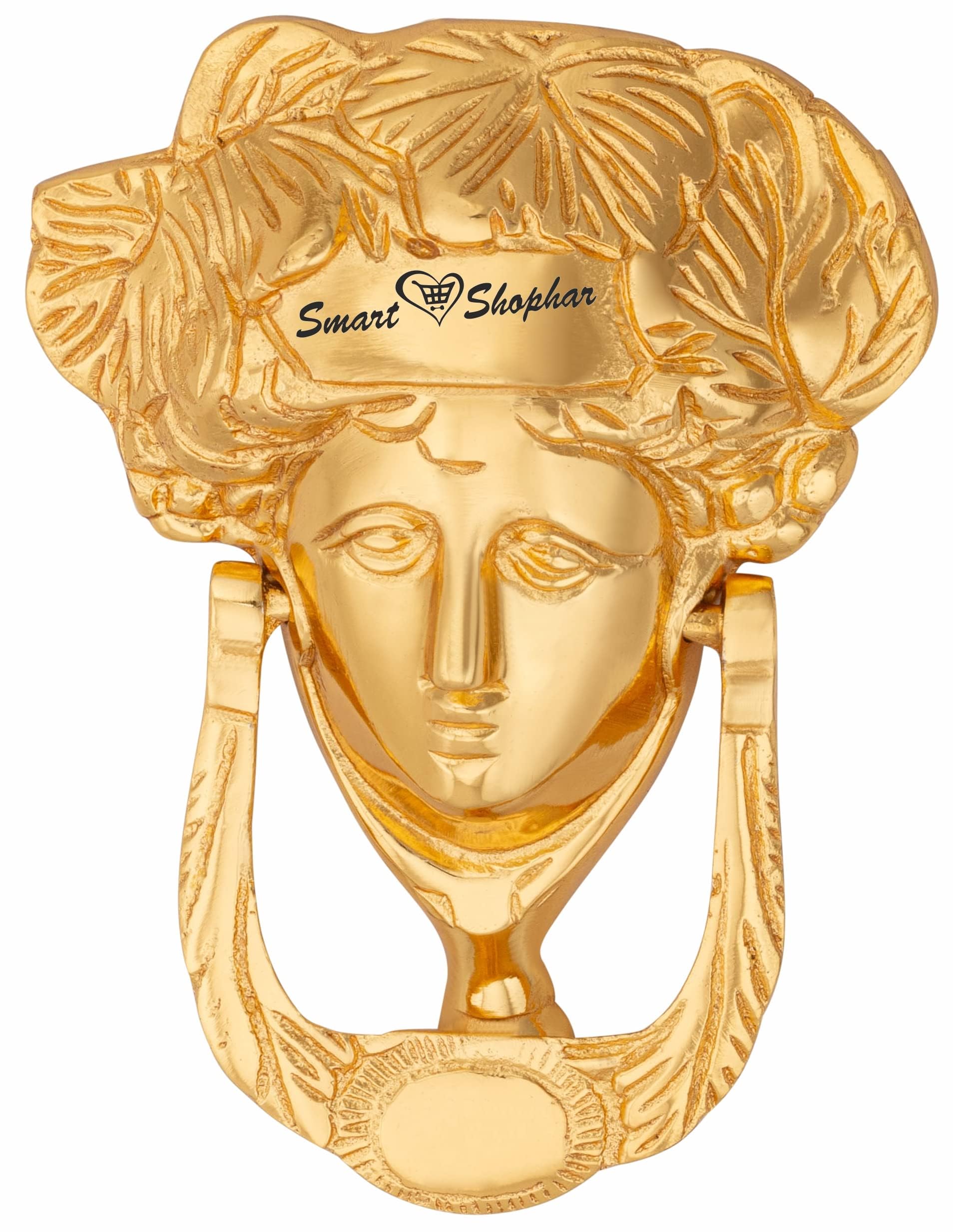 Smart Shophar Classic Design Brass Dyna Door Knocker 5 Inches Gold - Pack of 1 / Durable Construction/Timeless Elegance-image-29