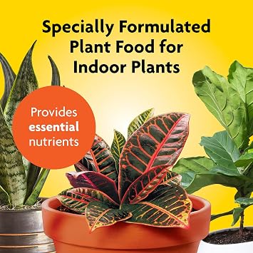 Miracle-Gro Indoor Plant Food, Liquid Plant Food for Houseplants, Snake Plants, Peace Lilies, Flowers, Vegetables, Herbs and More, 8 oz.