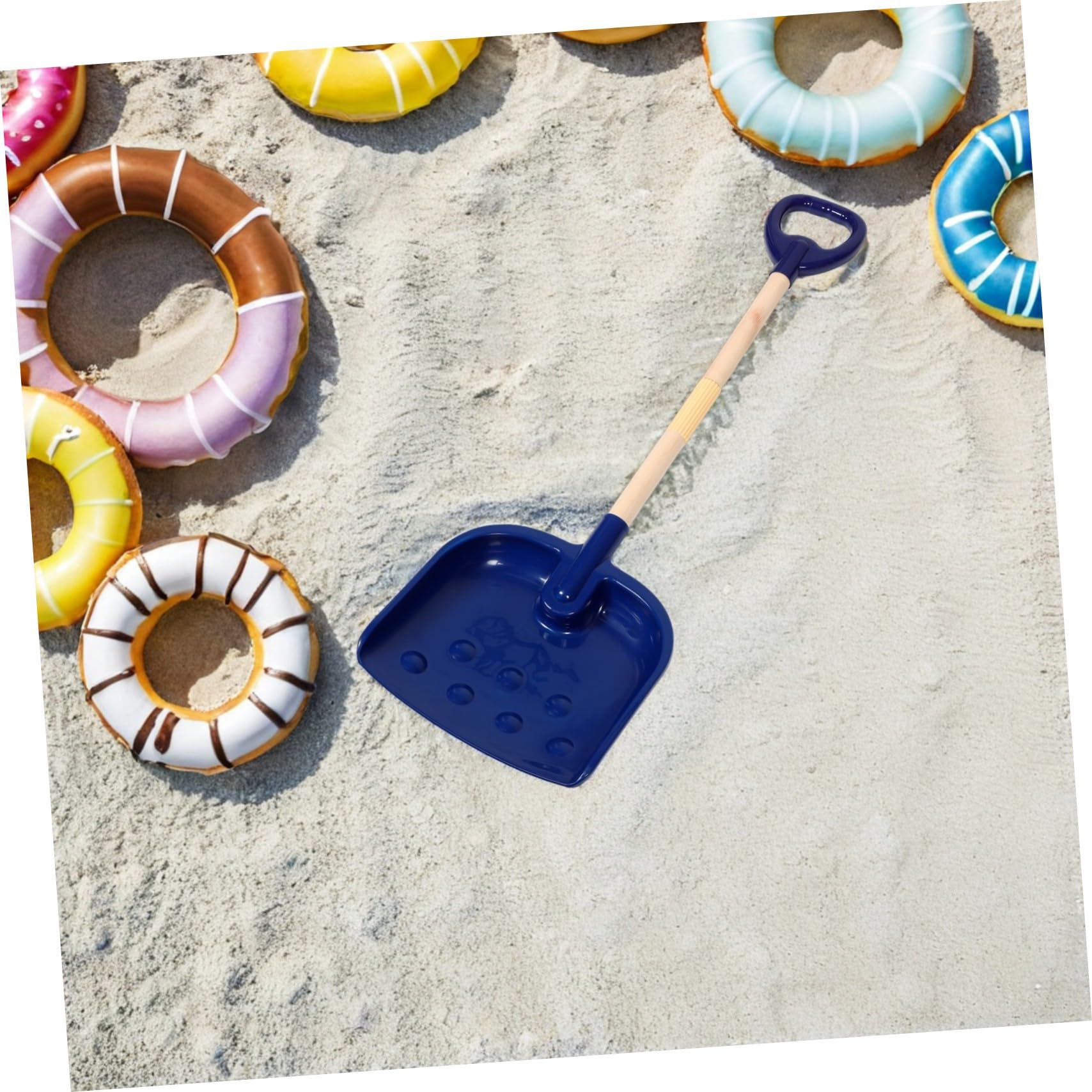 SUPVOX 2piezas Pala de Playa Plástico Grueso Juego de Palas Ergonómicas para Excavadora de Caja de Arena para Playa y Jardín