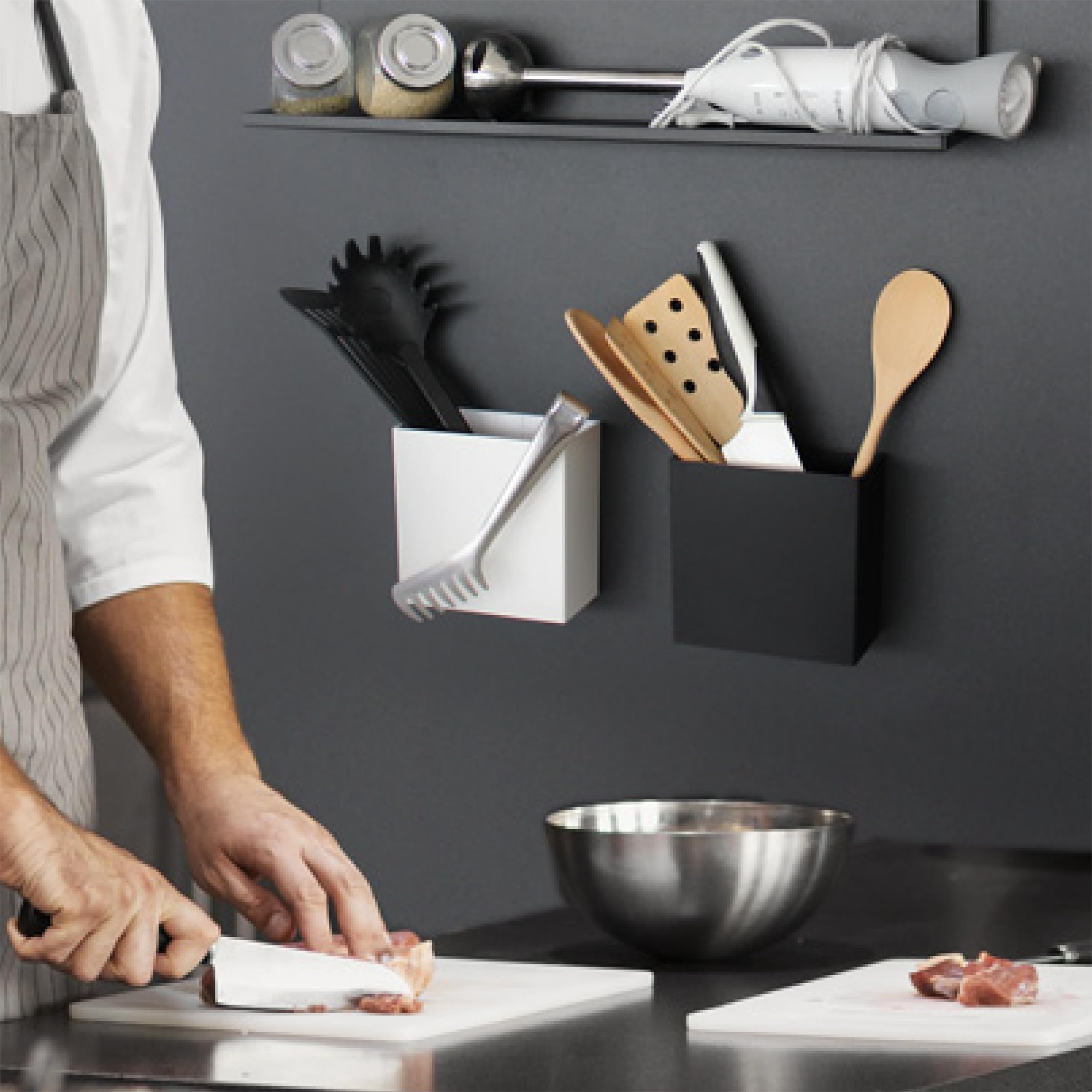 KalaMitica, "Uranos" Magnetic Container, Ladle Holder and Storage Box for Magnetic Whiteboard, Modern Design - Image 4