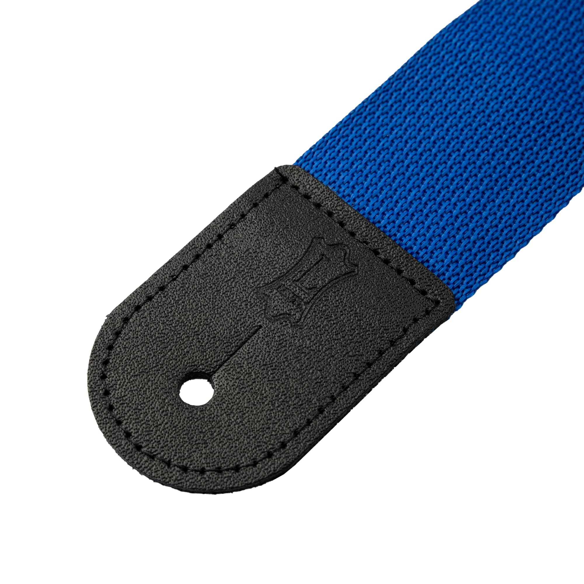 Levy's Leathers M8POLY-ROY pasek do gitary z polipropylenu z prawdziwej skóry i regulacją Tri-Glide, 5,1 cm, błękit królewski