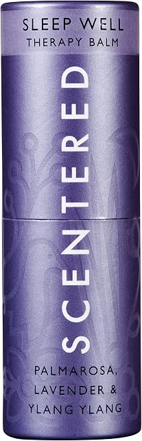 Scentered Sleep Well Aromatherapy Essential Oils Balm Stick - Sleep Aid for Restful Sleep - All-Natural Blend of Lavender, Chamomile, Ylang Ylang Essential Oil - Relaxation Gifts for Women