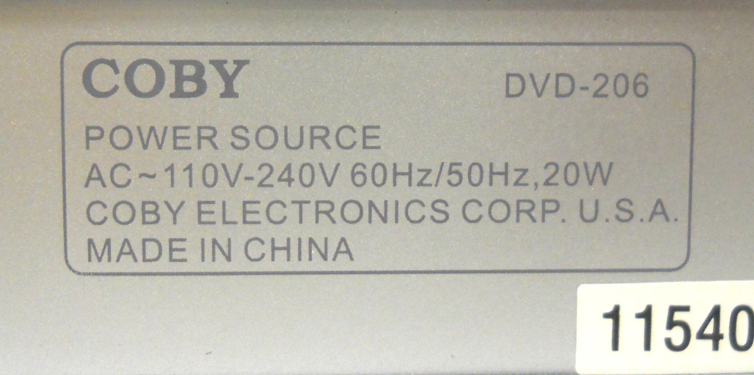 Amazon.com: Coby Ultra Compact DVD Player DVD-206 : Electronics