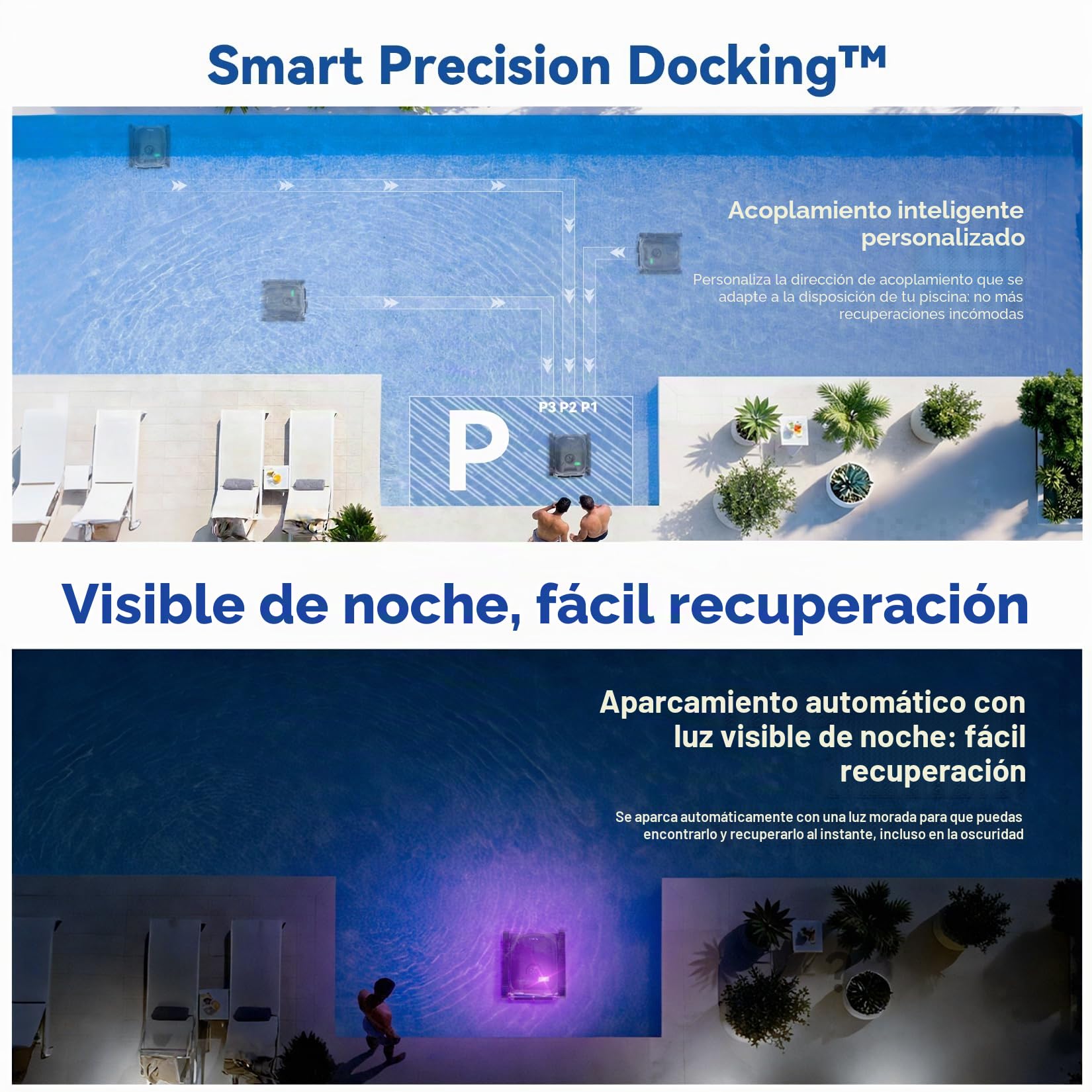 (2026 New) Pondee X5 Robot Limpiafondos Piscina y Paredes Sin Cable, Línea de Agua, Navegación Inteligente, Aspiradora 21 m³/h Saugkraft, 3 Motores Brushless, Autonomía 180 Min, Piscinas hasta 300m²