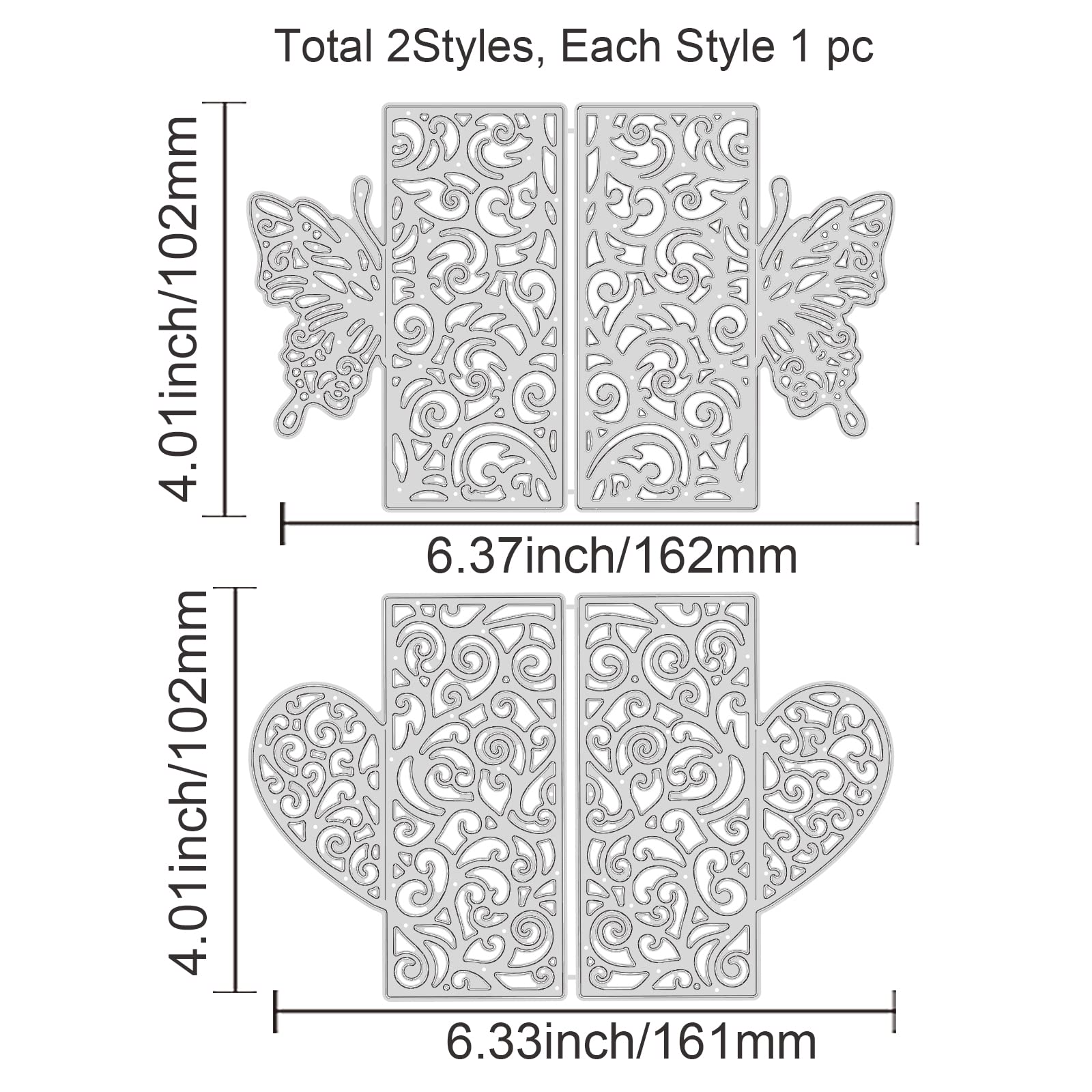 Card Making Dies Butterfly Die Cut Template - 3D Layered For Wedding ...