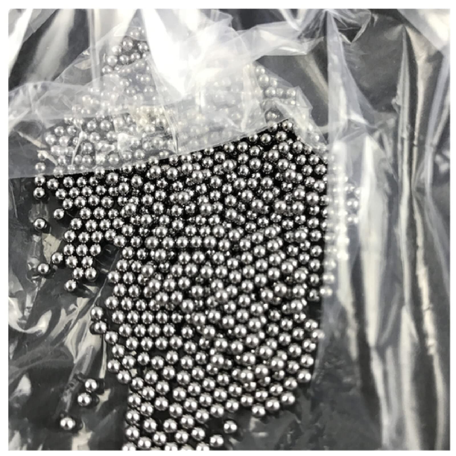 Rodamientos de bolas, Bolas de rodamiento, bola de acero brillante, bola de acero con rodamiento Gcr15, bola de acero de precisión sólida, 280 piezas(1.5mm)