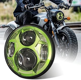 5-3/4’’ 5.75 inch LED Headlight 51w DOT Approved Compatible with Harley Dyna Sportster Iron 883 Street Bob Wide Glide Softail Motorcycle
