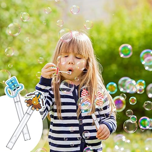 Vista 45 de 30 piezas de burbujas para fiesta, mini varitas de burbujas, tubo para hacer temas a granel, bolsas de regalo, premios, regalo de cumpleaños
