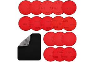 16+1 Pack Bowling Ball Sanding Pads with Polishing Towels