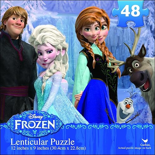 Disney FROZEN 3D RARO 48 piezas rompecabezas lenticular 12 pulgadas