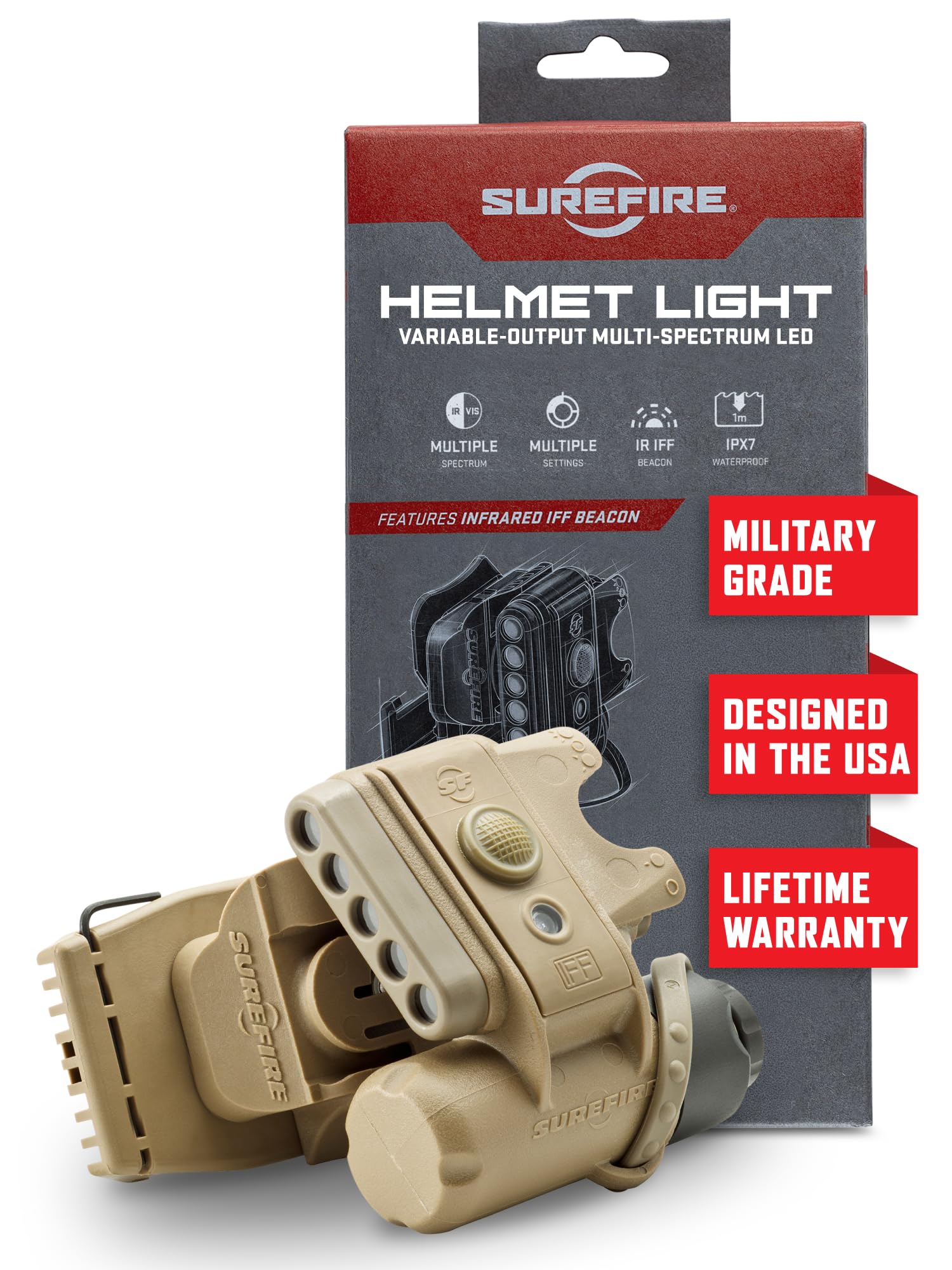 Amazon.com: SureFire Helmet Light LED - HL1-C-TN Variable-Output