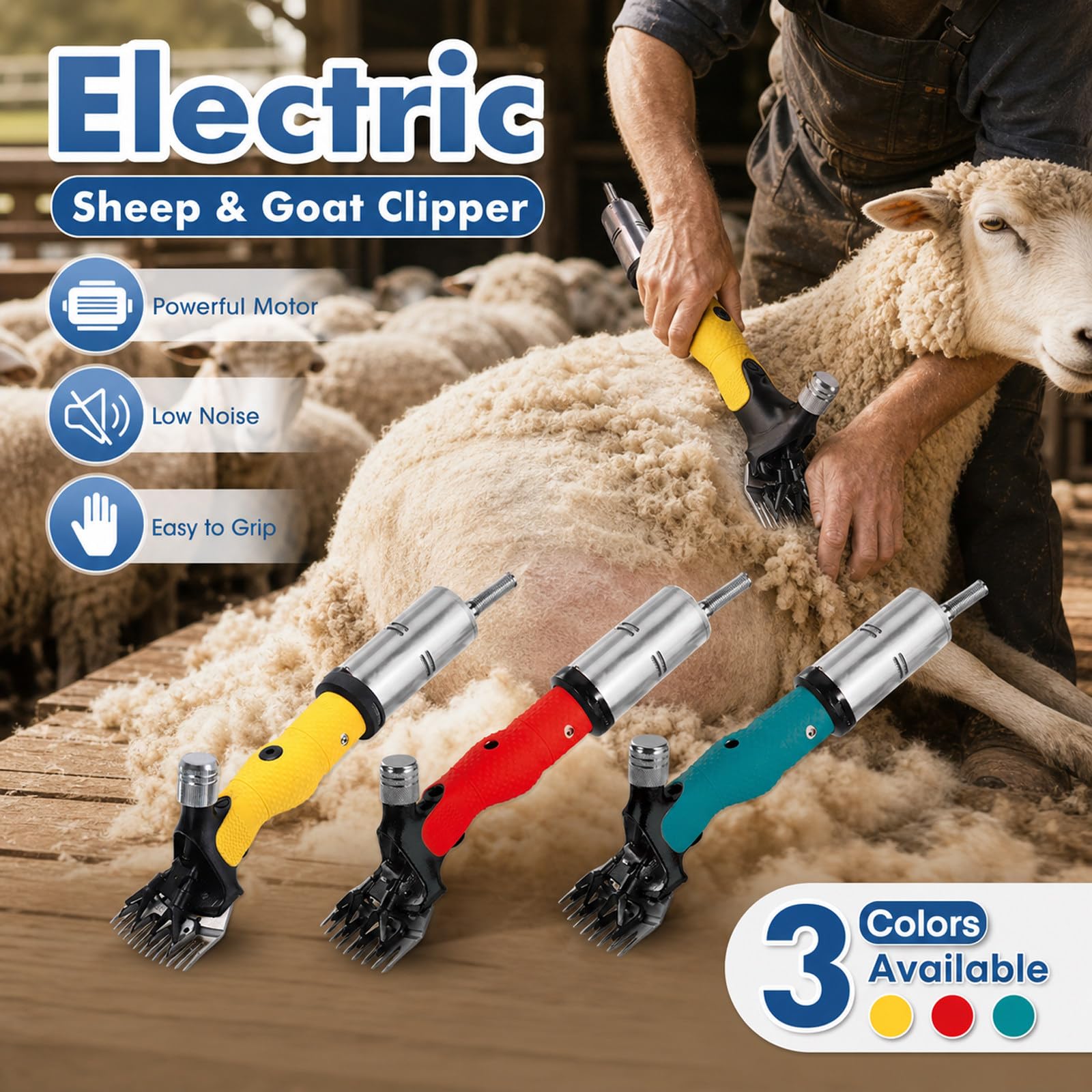 Tosatrice Elettrica per Pecore, tosatrice per Cavallo, Yellow
