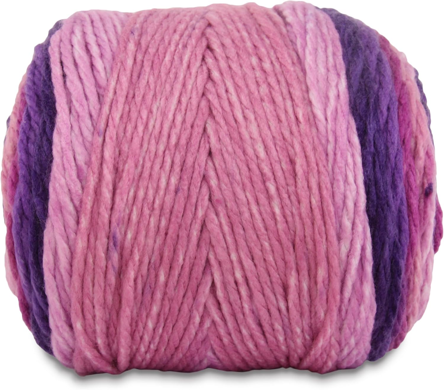 ThreadArt Ombre Yarn - Big Chunky Yarn Cake, 300g (316 Yards) – Thick Super Bulky #6 for Knitting & Crochet - Variegated 100% Soft Acrylic Fiber - Lavender Haze 08