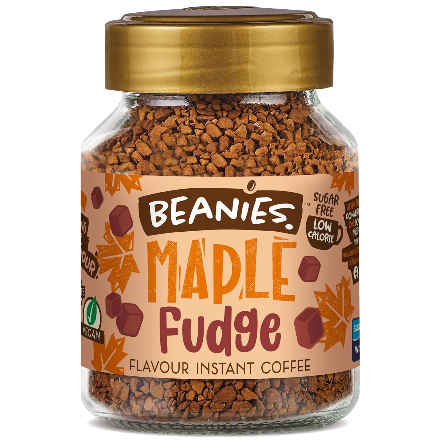 Beanies Flavour Instant Coffee Maple Fudge Instant