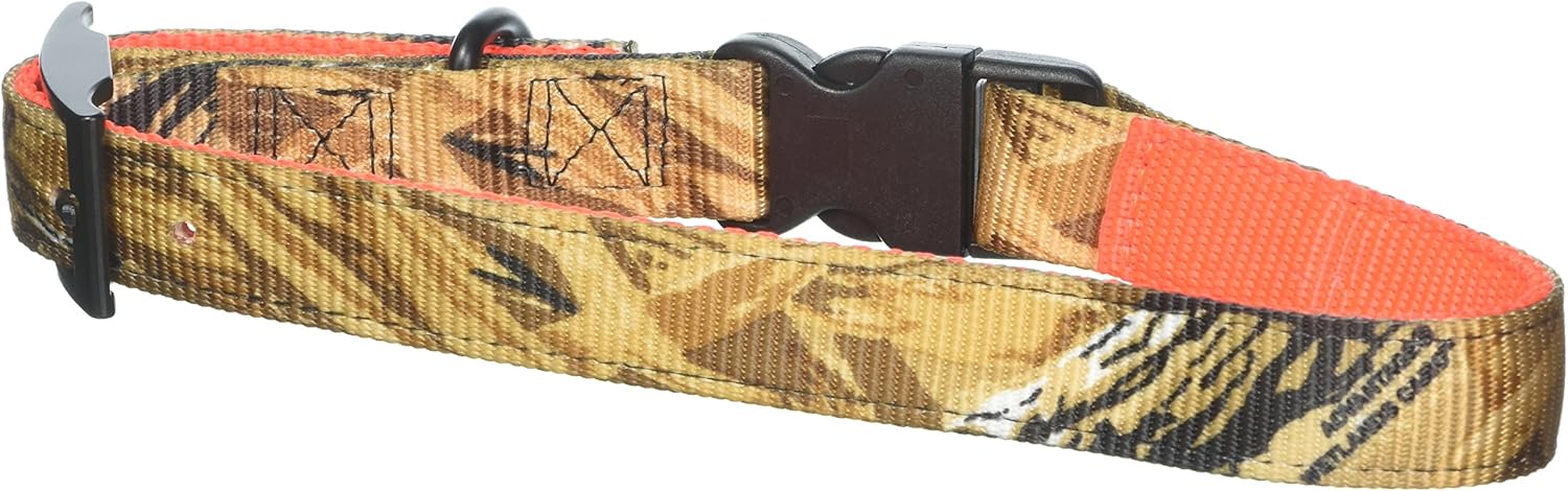 Leather Brothers Dog Hunting Collar, Reversible, Camo To Blaze Orange, 23 Inches Large