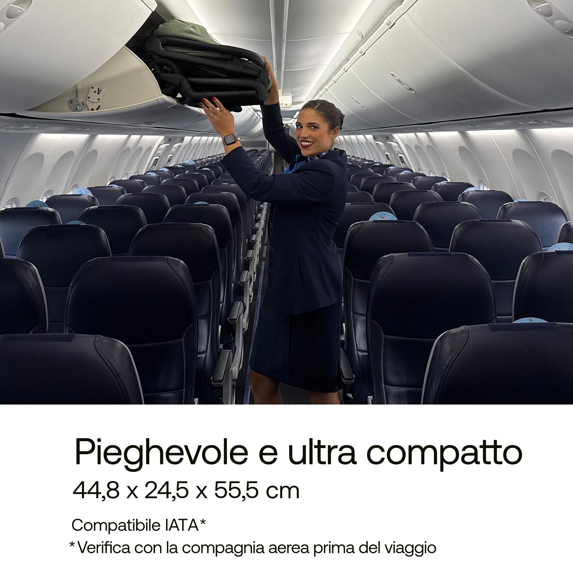 Bugaboo Butterfly 2 Passeggino Leggero da Viaggio Dimensioni Cabina, Portatile, Piegabile con Una Mano, con Seduta Reclinabile, Cestino Portaoggetti e Tracolla - da 6 Mesi a 4 Anni - Desert Taupe