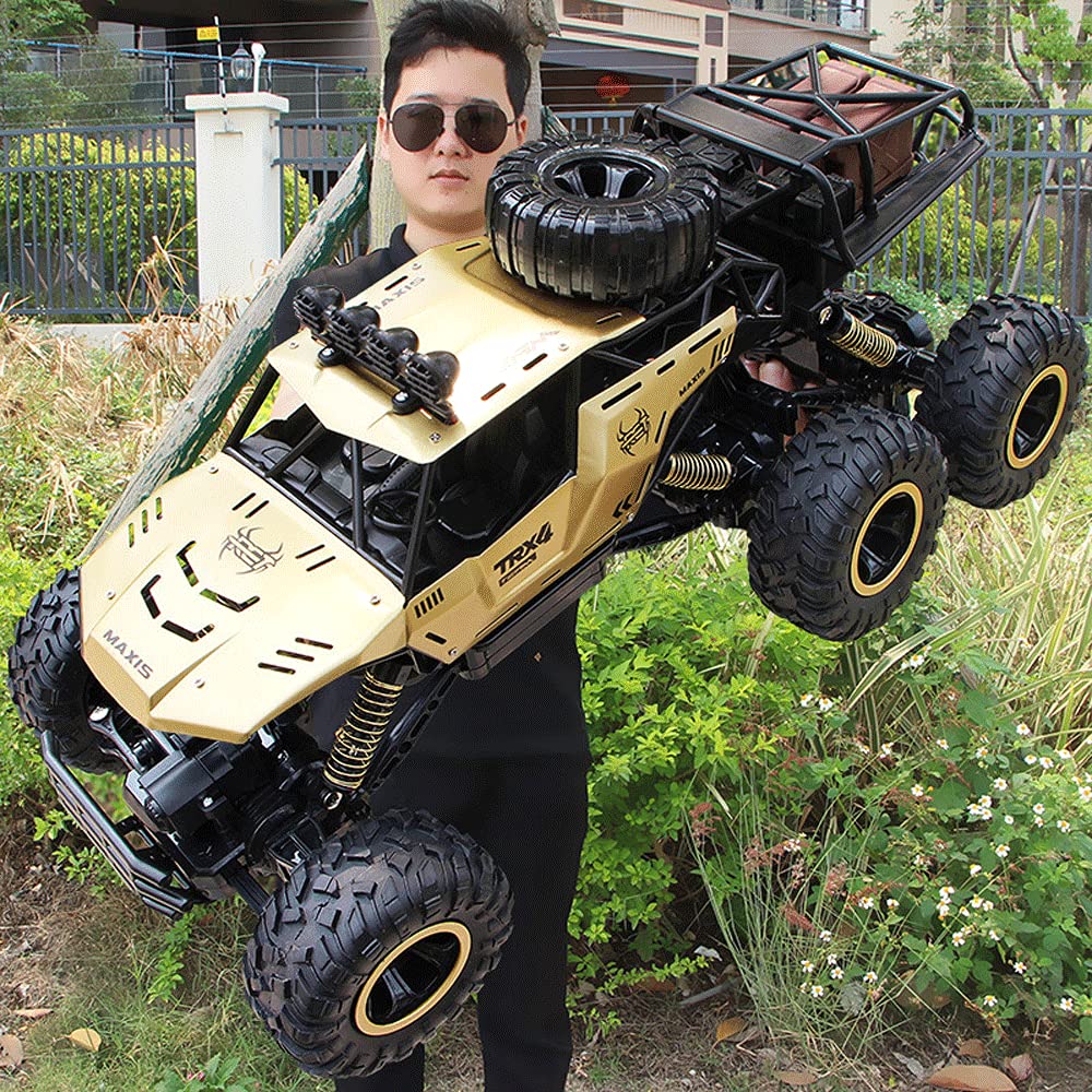 Buggy RC all-Terrain, Camion RC A Quattro Motrici A 6 Ruote, Veicolo RC da Arrampicata Ad Alta velocità da 2,4 GHz, Macchinina Ad Assorbimento degli Urti Indipendente, Regali di Compleanno per