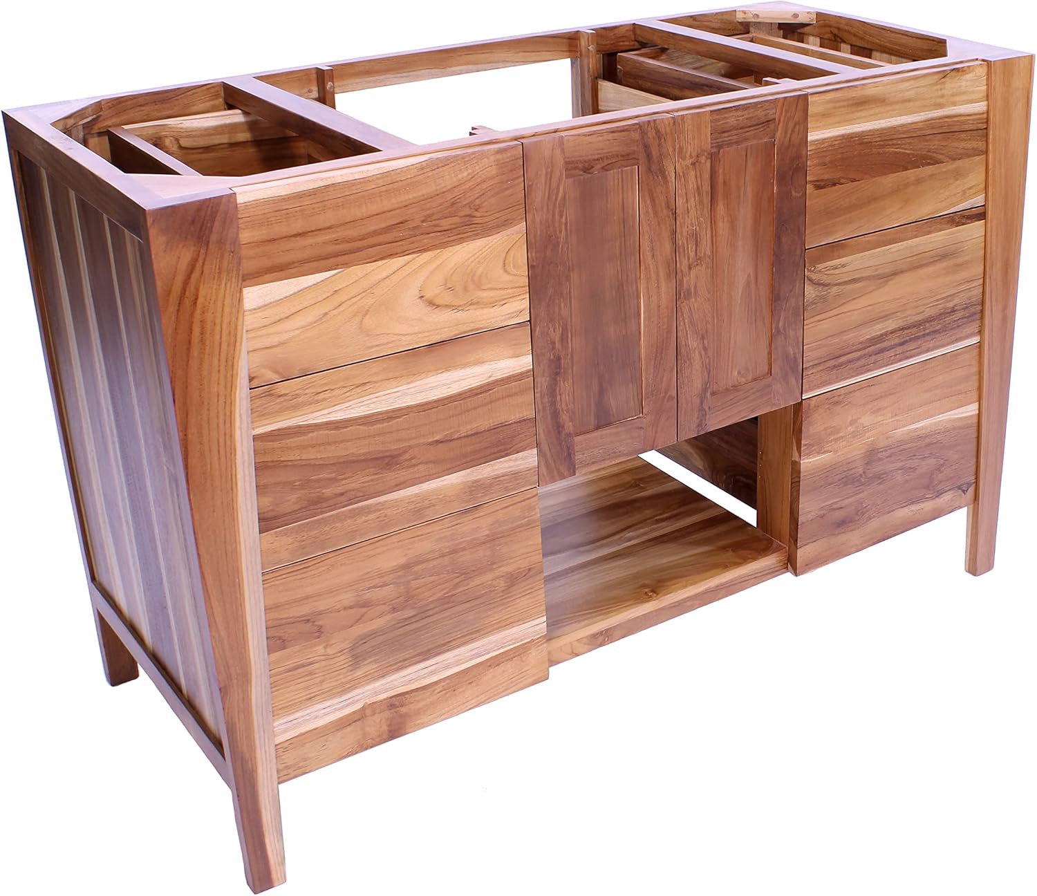 EcoDecors ST-BT-48-1 Significado - Bathroom Vanity - Bathroom Vanities - Bathroom Vanity Cabinet - Soft Close mechanisms, (48 inch W x 21 inch D x 32 inch H) in Natural Color