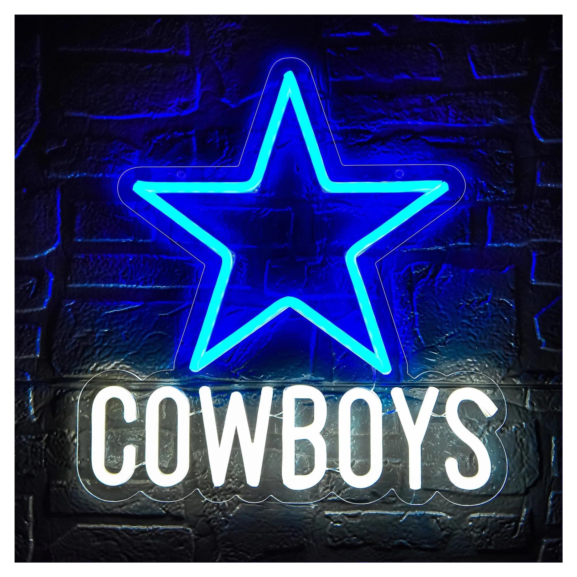 SHOUXI Sign Lamp Cowboys Neon Sign Dimmable for Western Theme Room Wall Decor Party Football Or Rugby Team Club Bar 31cmх32.5cm