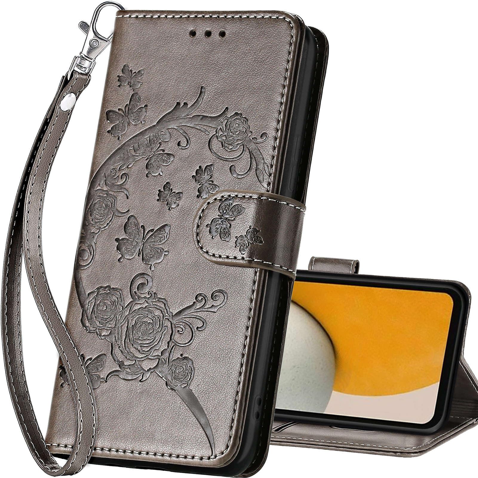 SASYMALY for Samsung Galaxy A15 5G Wallet case, Flip Folio Cover with Stand Feature for Women Men, PU Leather Phone Case Fit for Samsung Galaxy A15 5G