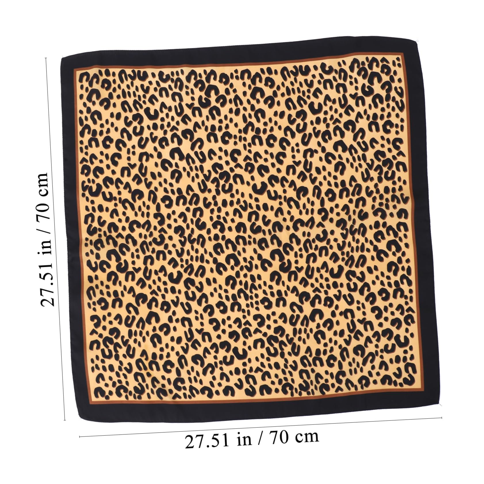Mikikit 1 pieza Bufanda Cuadrada de Seda con Estampado de para Mujer Pañuelo Multifuncional Elegante y Cómodo para Darle un de Moda y cualquier Ocasión