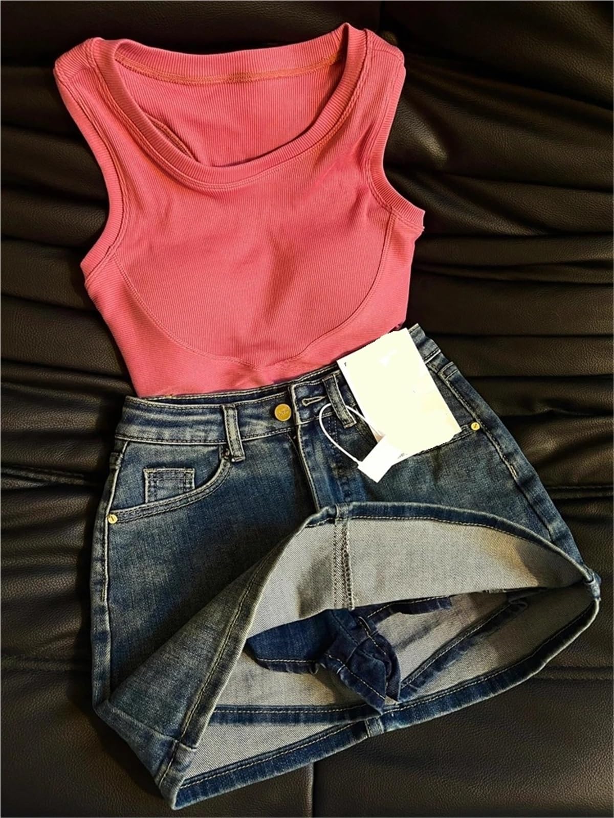 1 Pezzo Gonna di Jeans da Donna Pantaloncini gonne Harajuku Vintage Mini Cowboy Vestiti Estivi per Vacanze E Feste