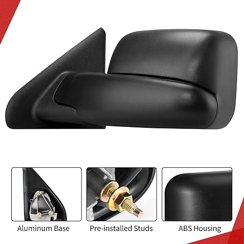 Miniatura 7 de YITAMOTOR Espejo de remolque compatible con Tacoma 2005 2006 2007 2008 2009 2010 2011 2012 2013 2014 2015 Espejo lateral plegable manualmente con