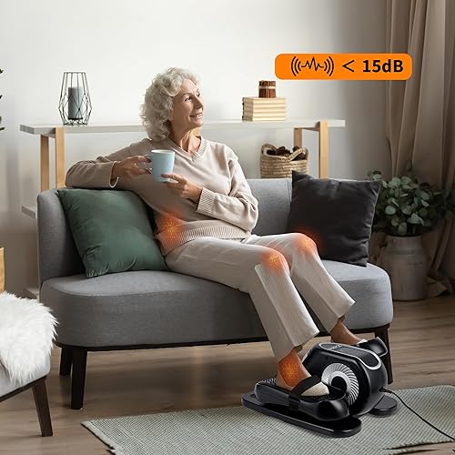 Vista 9 de Zakle Under Desk Elliptical Machine, Electric Elliptical Training Machine w/Remote Control, 12 Speed Levels, Quiet Seated Pedal Exerciser for Home